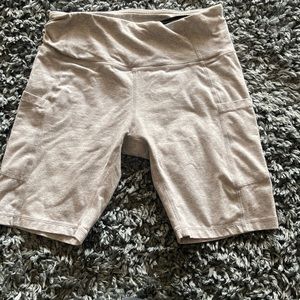 Grey thigh length leggings